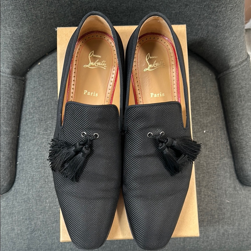 Christian Louboutin Men's Black Loafers 45 1/2

Like new